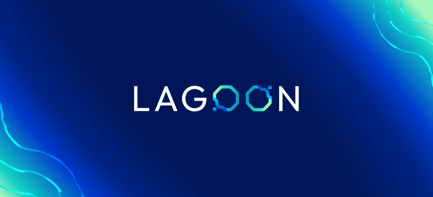 Lagoon brand cover: the Lagoon wordmark on a deep-blue gradient